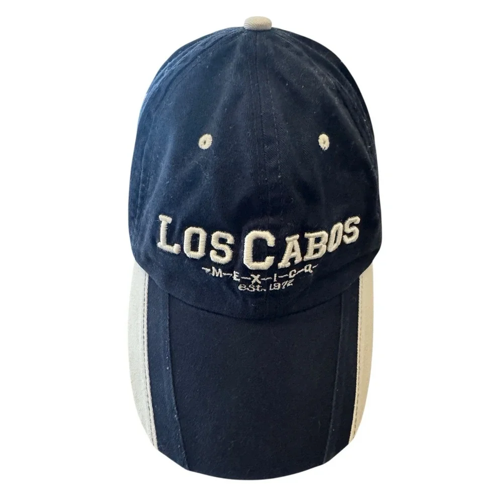 Los Cabos Mexico Baseball Cap Hat Blue Heather‎ Gray
